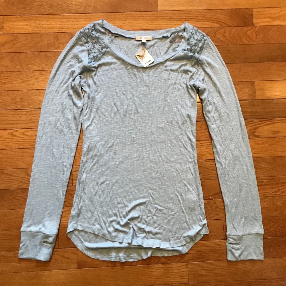Blue Lace Shoulder Thermal